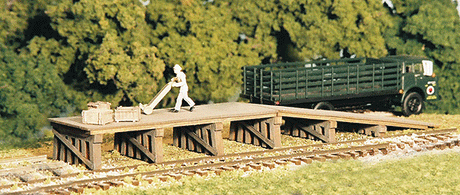 Railroad Loading Ramp & Dock -- Kit - 6-3/4 x 1-3/8 x 5/8"  12.7 x 7.6 x 3.7cm