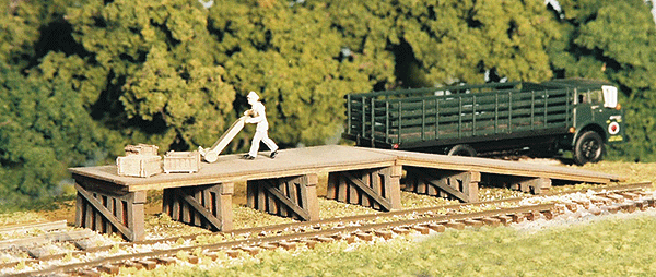 Railroad Loading Ramp & Dock -- Kit - 6-3/4 x 1-3/8 x 5/8"  12.7 x 7.6 x 3.7cm