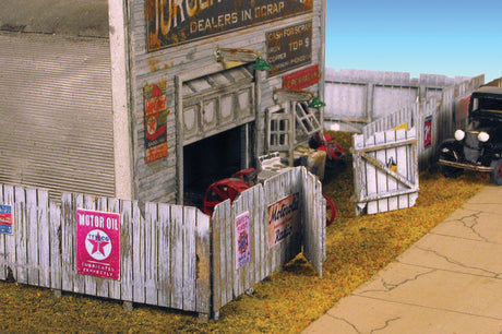 Junk Yard Fence - Laser-Cut Kit -- Unpainted-2