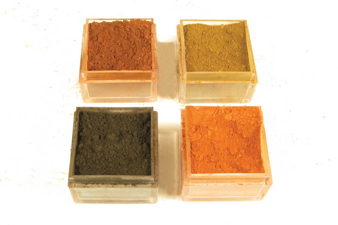 Weathering Powder Mini Starter Set -- Dark Rust, Medium Earth, Grimy Black, Light Rust