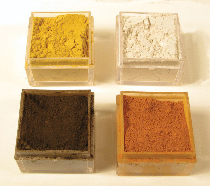 Weathering Powder Mini Starter Set -- Desert Sand, Dirty White, Dark Earth, New Fresh Rust