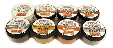Colored Weathering Powder Assortment -- 8 Colors Each: 1oz  28.3g
