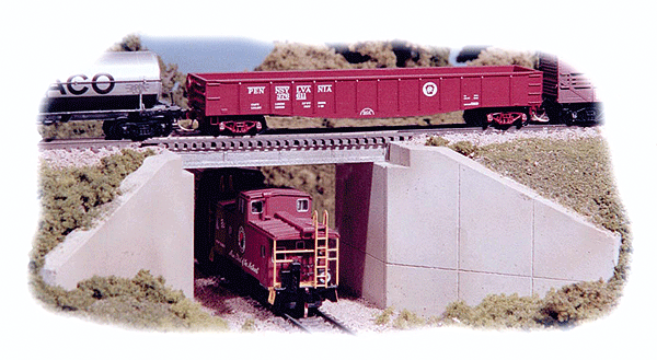Concrete & Girder Bridge -- 1-7/8 x 6"  4.8 x15.2cm