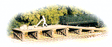 Railroad Loading Dock pkg(2) -- Kit - 3-1/2 x 3/4 x 3/8"  8.9 x 1.9 x 1.3cm