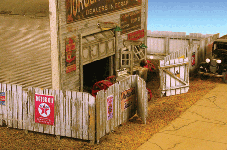 Junk Yard Fence -- Scale Total: 338'  103m