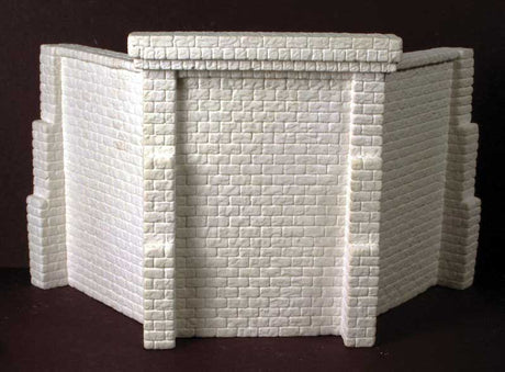 2 Cut-Stone Bridge Abutments with 4 Wing Walls -- Fits Central Valley Single-Track Truss Bridge (Sold Separately)-4