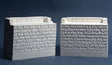 Single-Track Bridge Abutment -- Cut Stone - 1 Pair