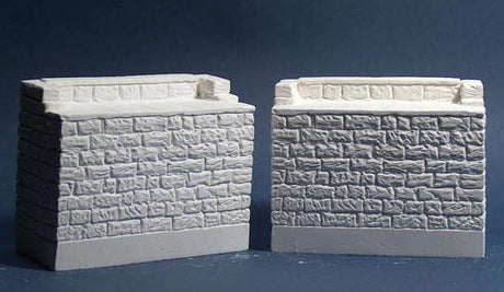Single-Track Bridge Abutment -- Cut Stone - 1 Pair