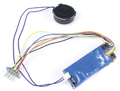 Digital Command Control (DCC) Decoder w/Sound -- Synchronized Diesel Sound Decoder