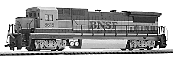 Diesel GE Dash 8 Powered w/DCC Decoder -- BNSF