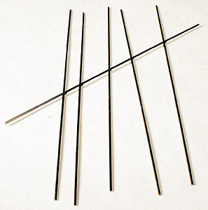 Blue Point(TM) Turnout Controller Accessories -- Tension Wire - Standard - .030 Diameter x 5" pkg(6)