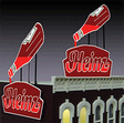 Heinz Ketchup Sign -- 3-29/32 x 3-29/32" Suitable for HO & O Scales