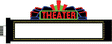 Large Theatre Sign -- 7-3/4 x 2-5/8" Suitable for S & O Scales