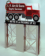 I.F. Art & Sons Roadside Billboard -- Suitable for HO/O Scales - 2-7/16 x 4-5/16"  6.2 x 10.9cm