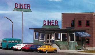 Parkway Diner -- 2-11/16 x 1-19/32"  6.7 x 3.9cm