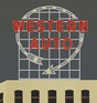 Western Auto Animated Neon Billboard -- 4-1/8 x 4-1/8"  10.5 x 10.5cm