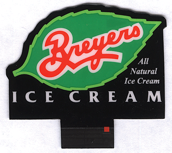 Breyers Animated Neon Billboard -- 1-1/2 x 2-1/8"  3.8 x 5.4cm