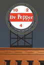 Dr. Pepper Animated Neon Billboard -- 2-7/8 x 4-1/8"  7.3 x 10.5cm