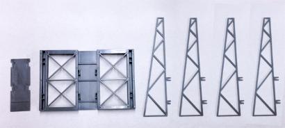 Roadside Billboard Sign Support Only - Plastic Kit