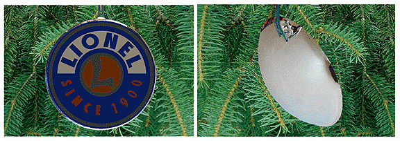 Lionel Animated Neon Christmas Ornament - Light Works USA(TM) -- 2-3/4"  7cm Diameter