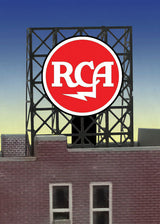 RCA Flashing Neon Rooftop Billboard - Light Works USA -- Small for N&Z Scales 7/8"  2.3cm Diameter-2