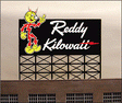 Reddy Kilowatt Animated Neon Billboard -- 2-1/2 x 2-5/8"  6.4 x 6.7cm