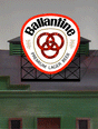 Ballantine Beer Animated Neon Billboard - Light Works USA(TM) -- Medium for HO/N 2 x 2-1/4"  5.1 x 5.7cm