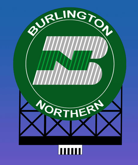 Burlington Northern Animated Neon Billboard - Light Works USA(TM) -- Small - 1-13/16 x 2-3/16"  4.6 x 5.6cm