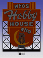 Who's Hobby House Animated Neon Billboard - Light Works USA -- Small for HO & N Scales 2-3/16 x 1-3/4"  5.6 x 4.5cm
