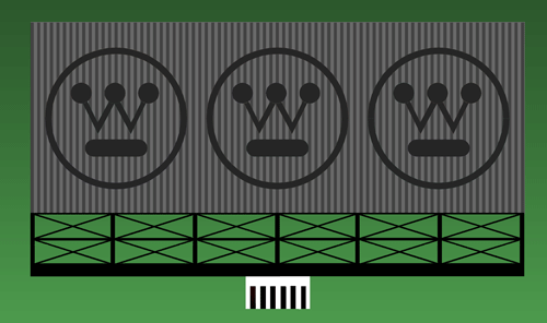 Westinghouse Animated Neon Billboard - Light Works USA -- Small for HO & N Scales 3 x 1-9/16"  7.6 x 3.9cm