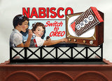 Nabisco Oreo Animated Rooftop Billboard - Light Works USA -- Small for HO & N Scales 2-5/8 x 1-1/2"  6.6 x 3.8cm-2