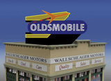 Oldsmobile Rocket Animated Billboard -- Small for HO & N Scales-2