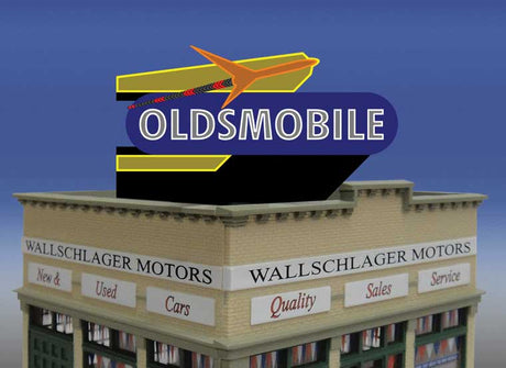Oldsmobile Rocket Animated Billboard -- Small for HO & N Scales-2