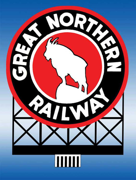 Great Northern Animated Neon Billboard - Light Works USA -- Large for HO & O Scales - 4-5/16 x 4-3/8"  10.9 x 11.2cm-2