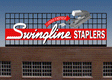 Swingline Staplers Animated Neon Billboard -- Small for HO and N Scales 3-7/16 x 1-3/8"  8.8 x 3.4cm