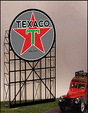 Texaco Animated Neon Billboard -- Small - 2-5/16 x 4"  5.9 x 10.2cm
