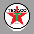 Texaco Star Double-Sided Rotating Sign -- Sign: 2"  5.1cm Diameter, 2"  5.1cm Tall Mast w/3-3/16"  3.1cm Base