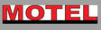 Motel Double-Sided Rotating Sign -- Sign: 2-13/16 x 5/8"  7.1 x 1.7cm, 2"  5.1cm Tall Mast w/3-3/16"  3.1cm B
