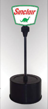 Sinclair Gas Double-Sided Rotating Sign -- 2"  5.1cm Tall Mast w/3-3/16"  3.1cm Base