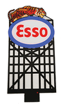 Esso Animated Neon Billboard -- For HO & N