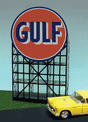 Animated Neon Billboard - Kit -- Gulf Gasoline 2-5/16 x 4" Tall-1