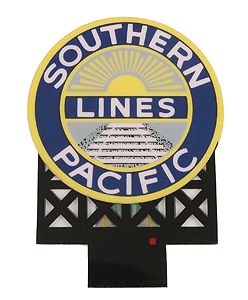 Southern Pacific Animated Neon Billboard -- 1-13/16 x 2-3/16"  4.6 x 5.6cm