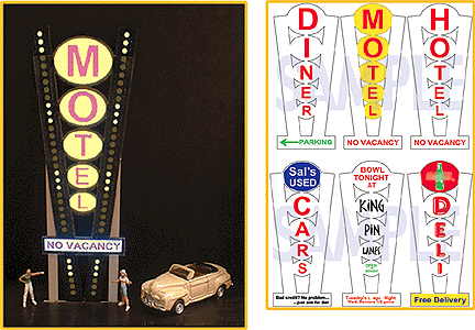Animated Multi-Graphic Lighting Kits w/Overlays -- Vertical, Medium