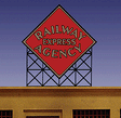 Animated Neon Billboard -- Railway Express Agency Diamond Logo; Small 2-7/64" Wide, 2-1/4" Tall-1