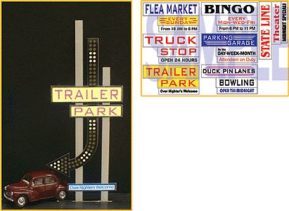 Animated Multi-Graphic Lighting Kits w/Overlays -- Arrow, Medium