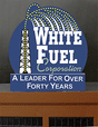 Animated Neon Billboards -- White Fuel - 3.8 x 3.4"  9.7 x 8.6cm