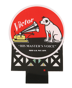 Animated Neon Billboard -- RCA Victor for HO/N Scale - 2-3/16 x 1-13/16"  5.6 x 4.6cm