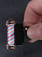 Animated Barber Pole -- For HO or O Scale - Height 1-1/2"  3.8cm