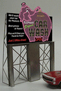 Animated Neon Billboard w/Photo Etched Stanless Steel Support Structure -- Elephant Super Car Wash