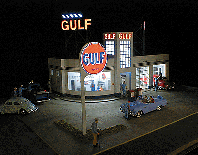 Lighting Kit -- For Gulf Gas Station (#502-879300, Sold Separately)